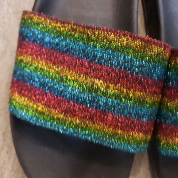 PRIDE Rainbow Sandals Mad Love Target - Picture 2 of 6